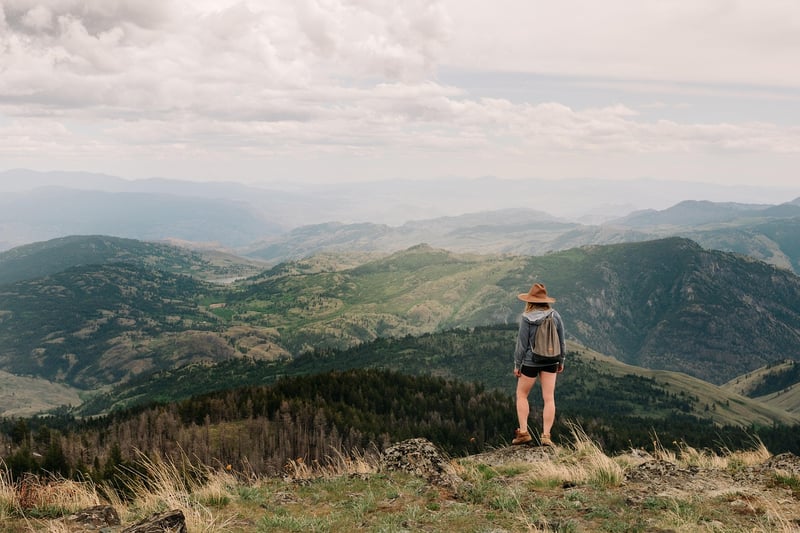 Hiker in a Journey